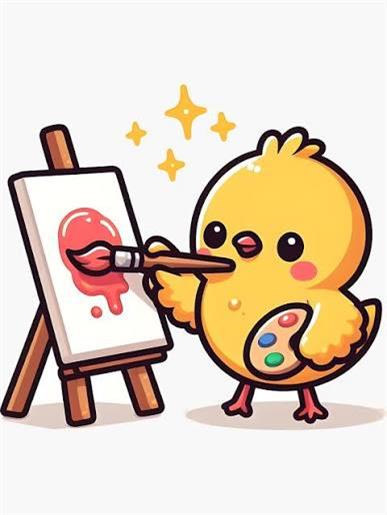 baby chick painting baby chick painting