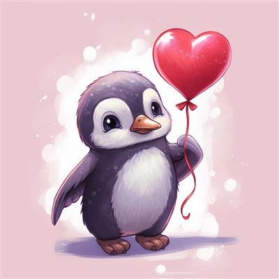 penguin heart